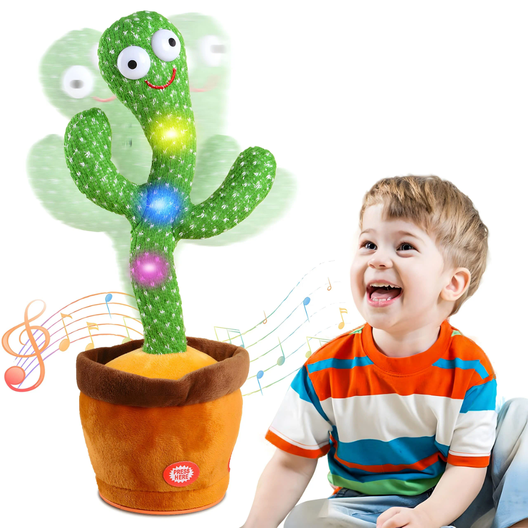 Cactus Animé Parlant &amp; Dansant – Le Compagnon Drôle et Éducatif de Votre Enfant !
