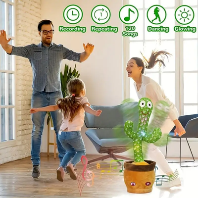 Cactus Animé Parlant &amp; Dansant – Le Compagnon Drôle et Éducatif de Votre Enfant !
