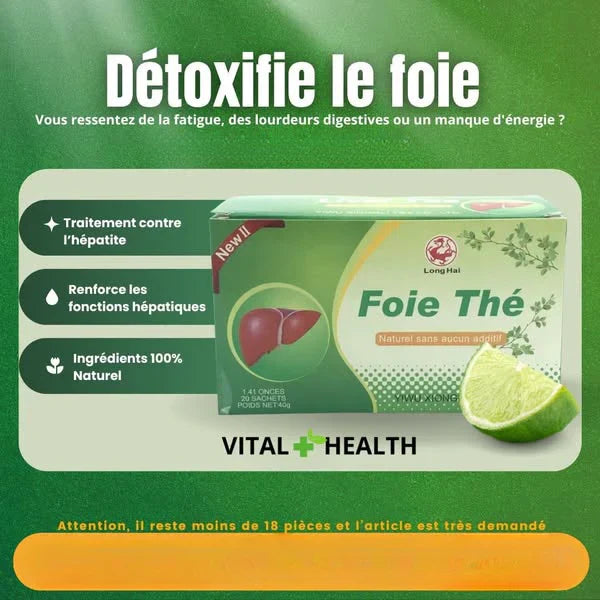 Pack de 20 Thés pour le Foie - Nettoyeur de Foie et Anti-Hépatite(Satisfait ou Remboursé)