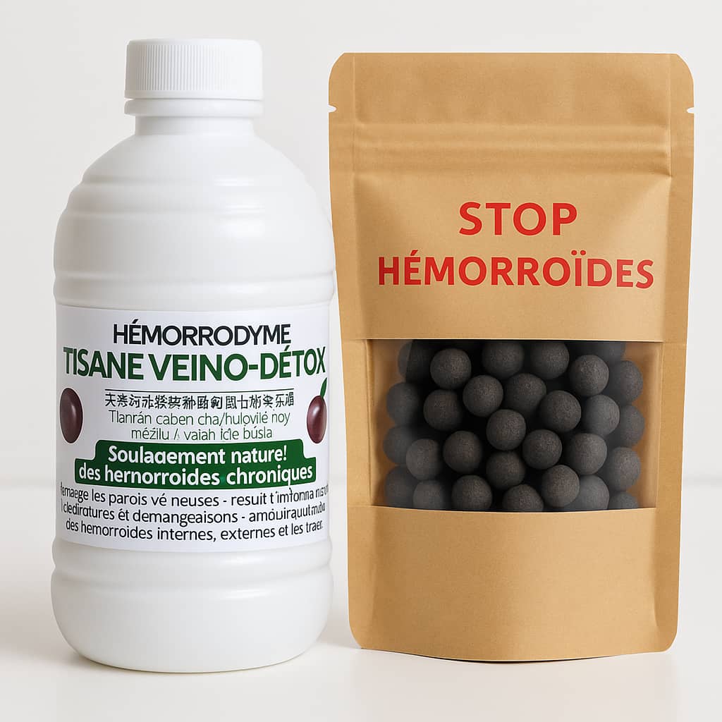 🛑KIT NATUREL HÉMORROÏDES – HÉMORRODYME & STOP HÉMORROÏDES